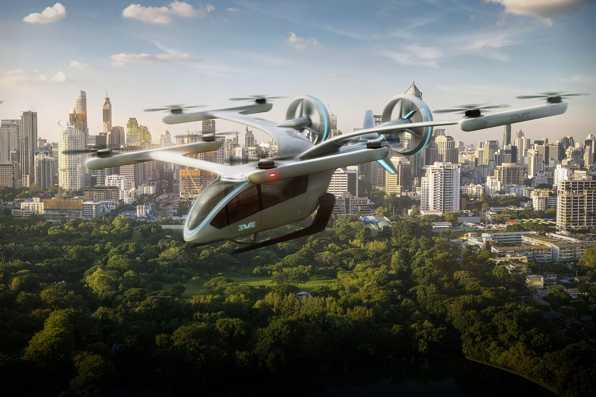 Eve believes its eVTOL aircraft will be used for air taxi services in Australian cities.