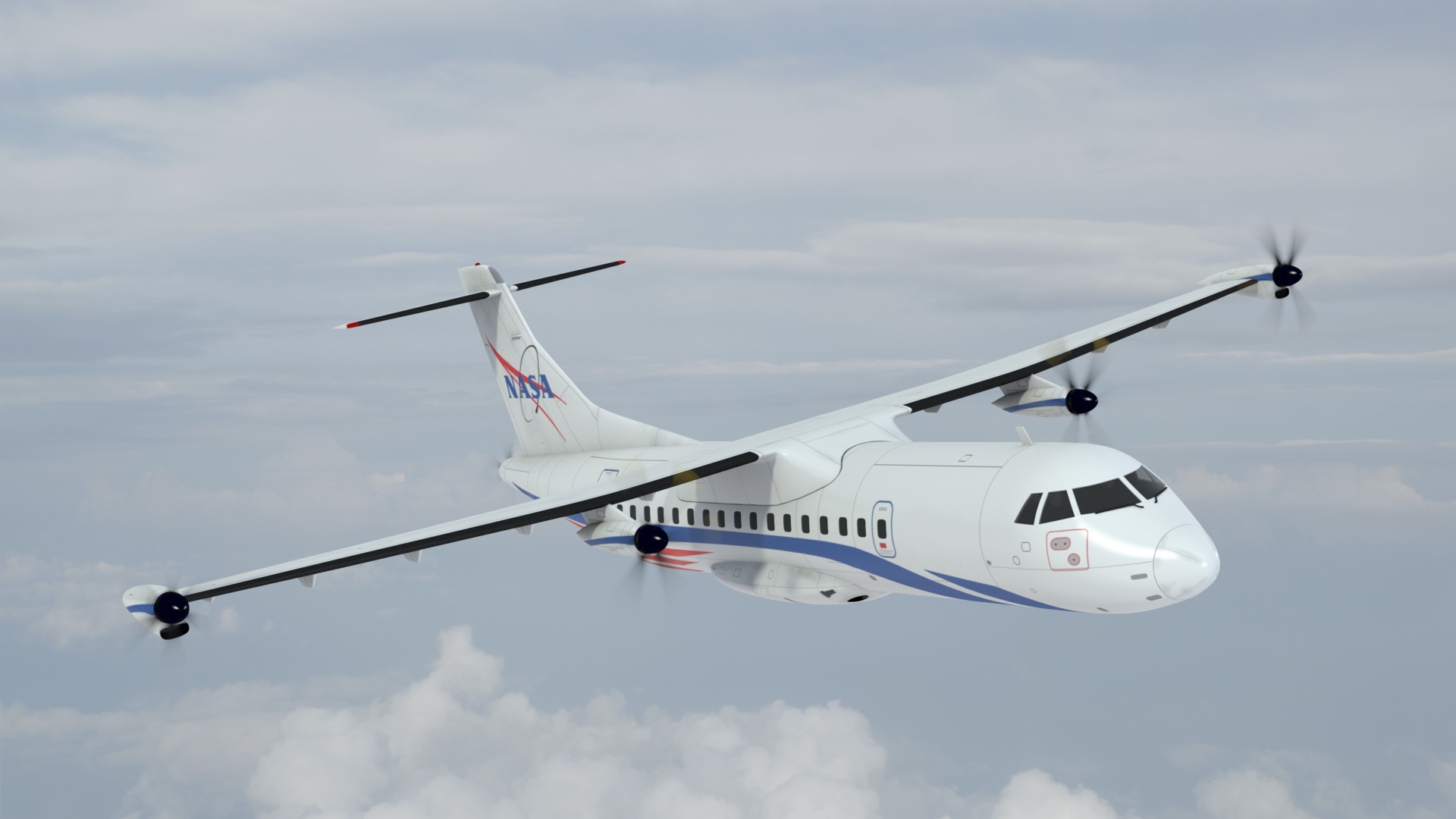 NASA is looking for contracts to test an integrated megawatt-class powertrain that could be used to power regional airliners by around 2035. (Image: NASA) NASA EAP integrated megawatt class propulsion