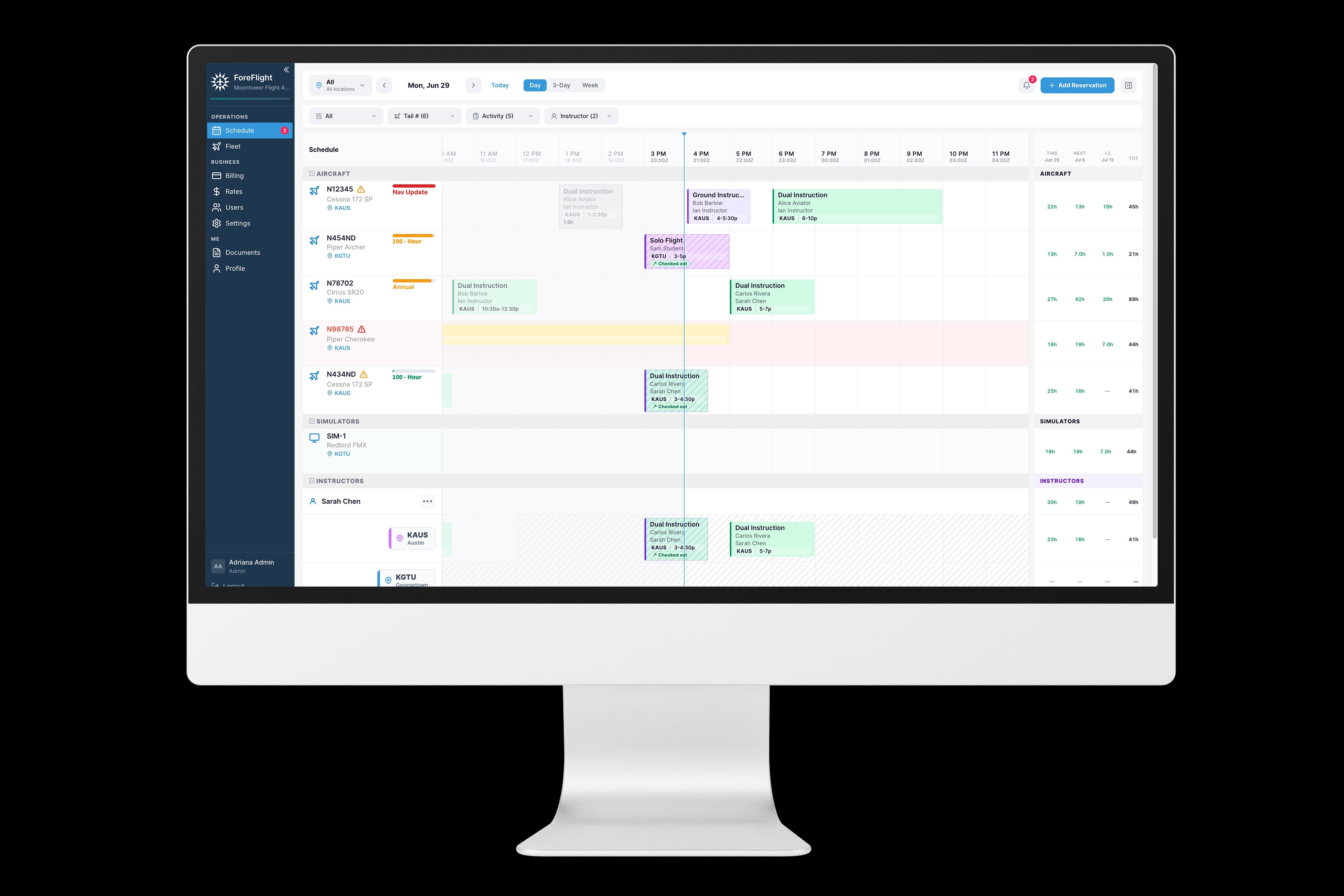 ForeFlight Scheduler