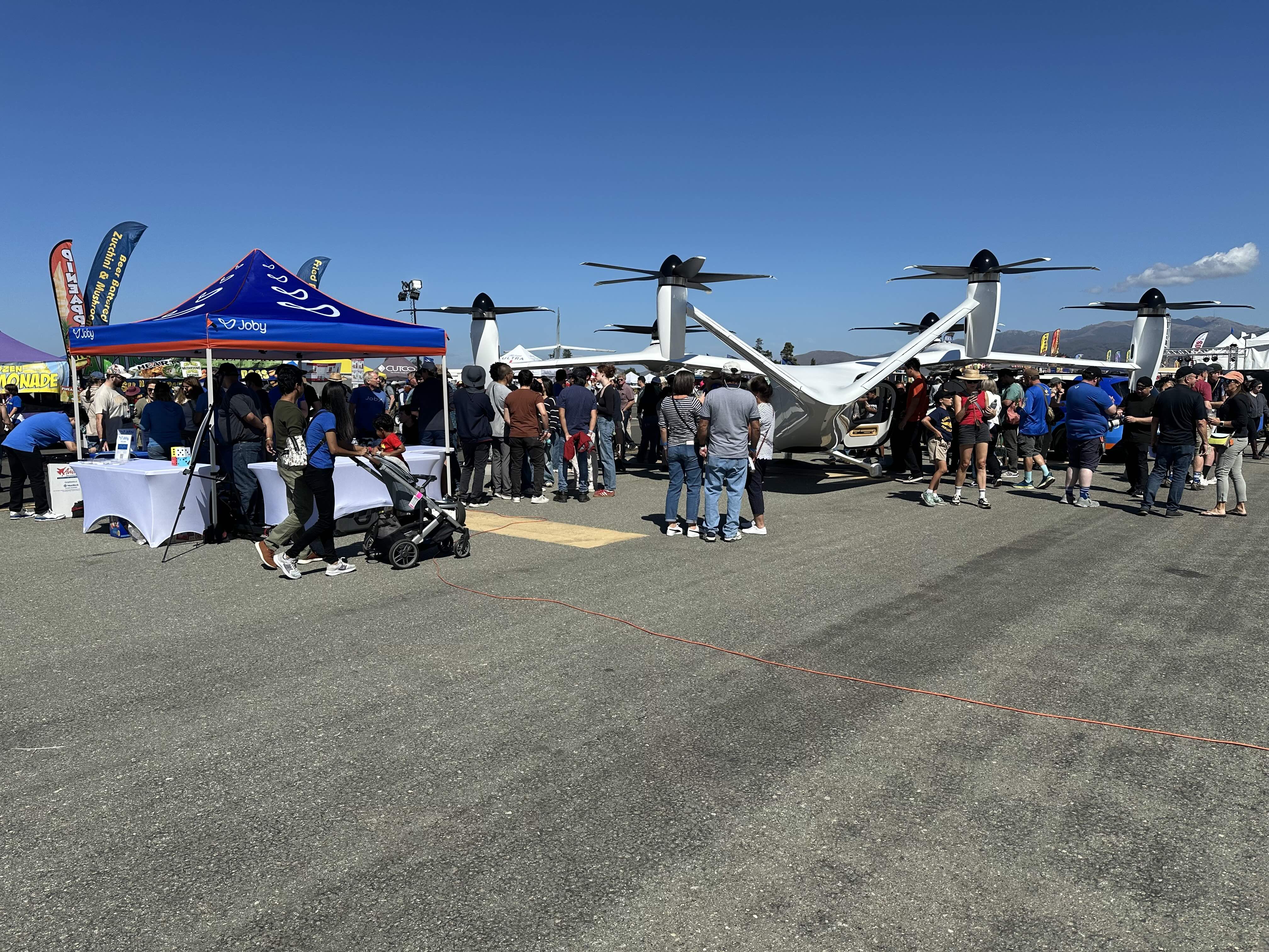 Joby's exhibit at the California International Airshow
