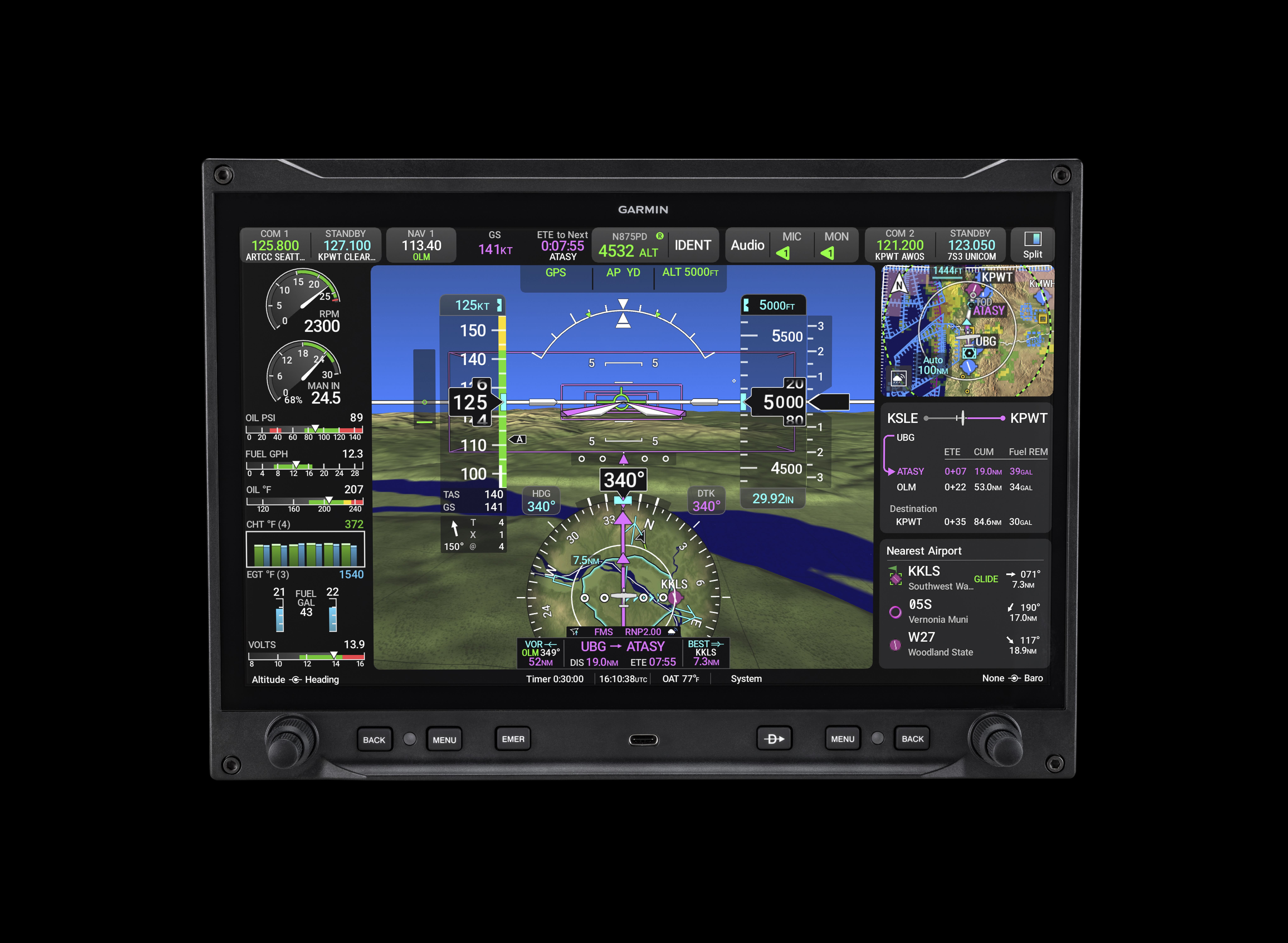 Customizable widgets on the Garmin Axis display
