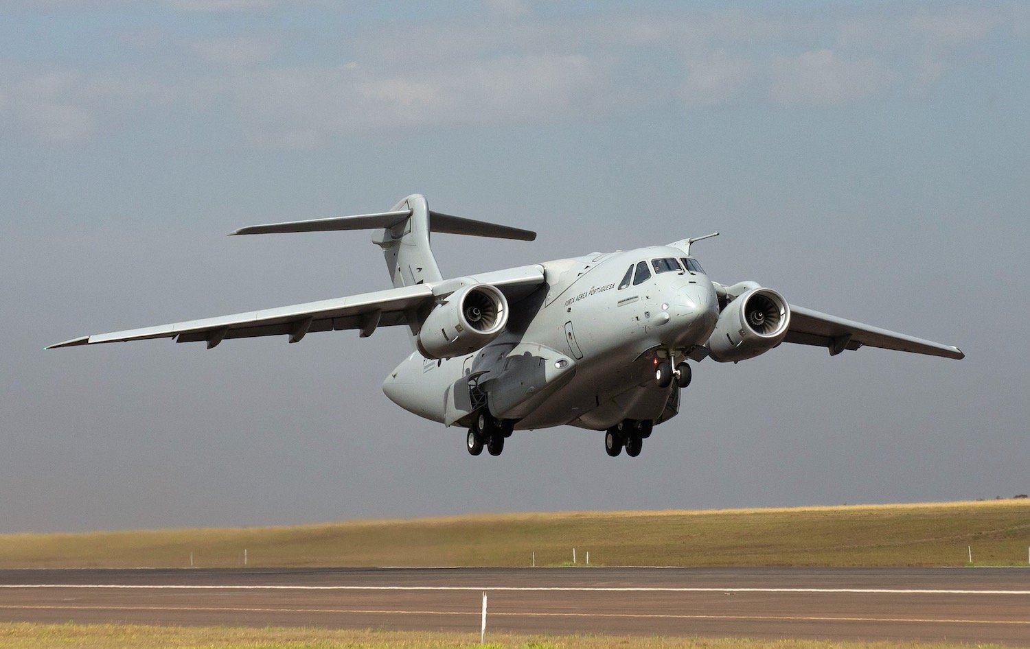 KC-390 for the Portuguese air force on takeoff 