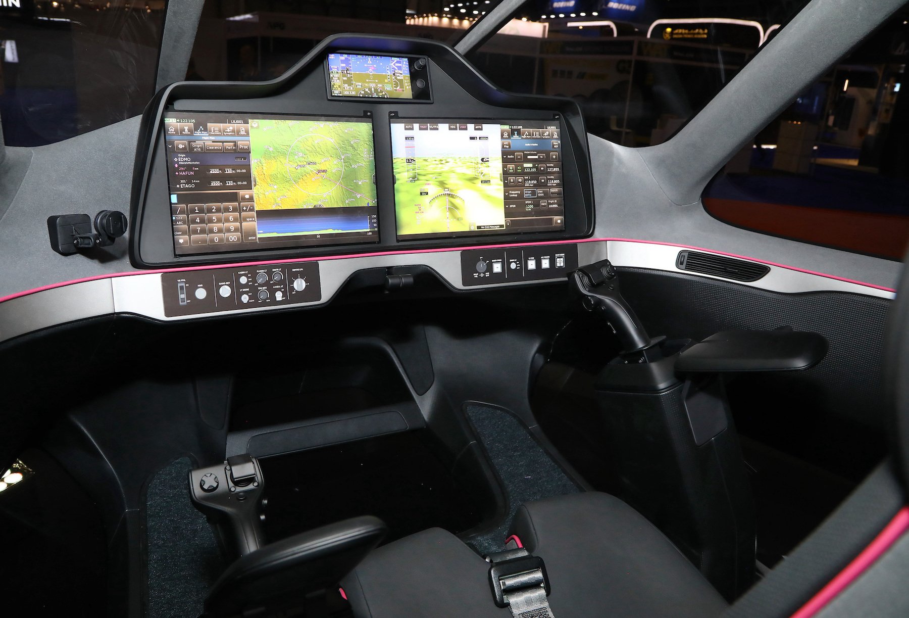 Lilium Jet's eVTOL aircraft cockpit