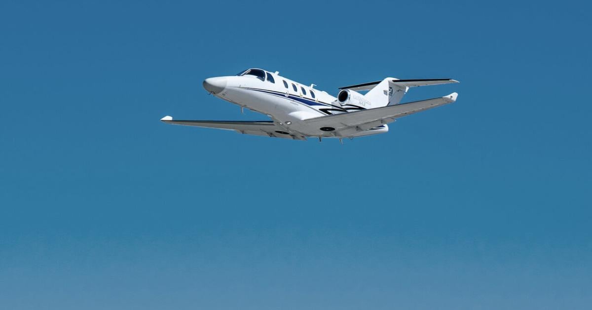 Cessna Citation M2 Gen3 durante o primeiro voo, jato leve de entrada da Textron Aviation que estreia a aviônica Garmin G3000 Prime