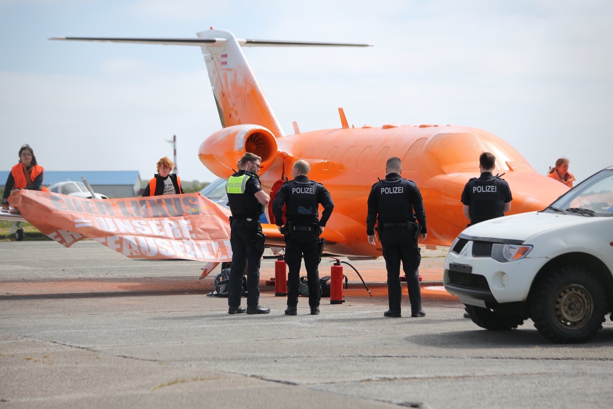 German police have begun a criminal investigation into damage to a Cessna jet at Sylt Airport.