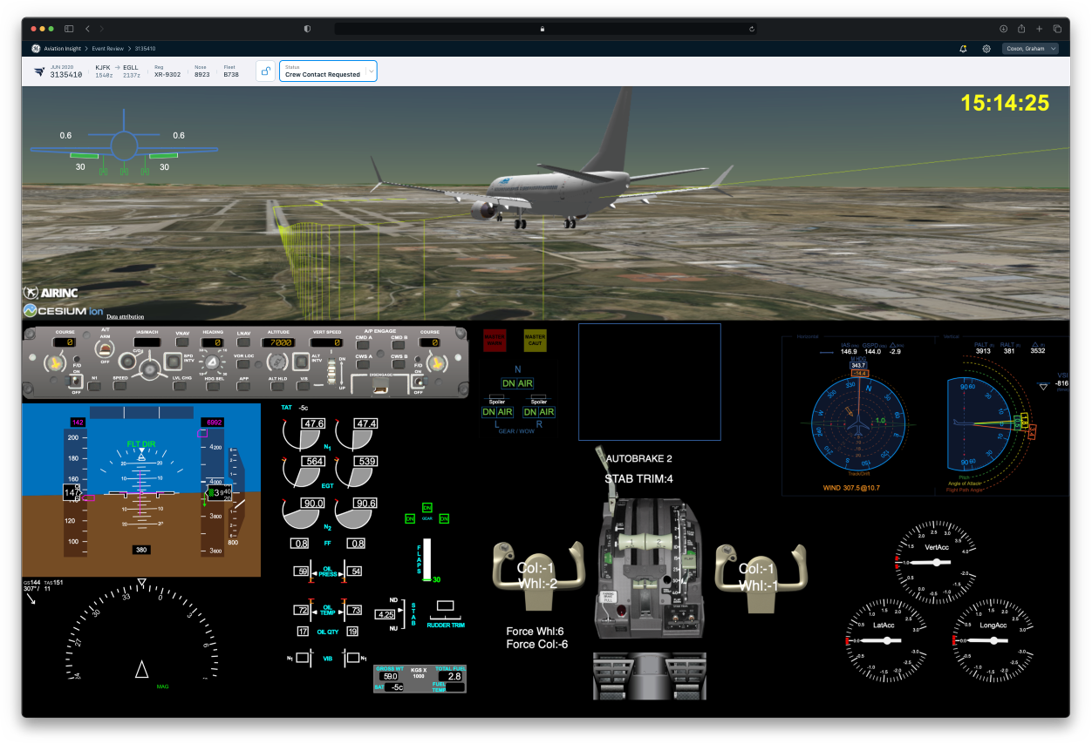 Flight Control Animation Simulation Animations Allow Operators To Learn from Real Flight Data | Aviation ...