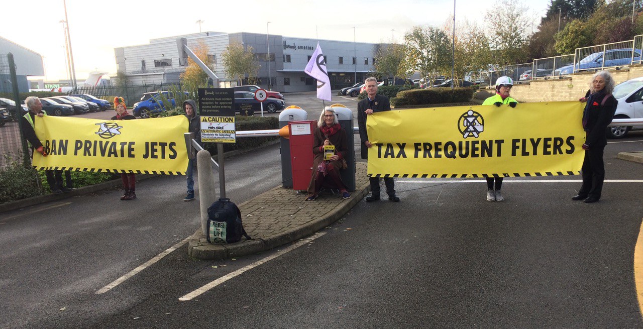 Geneva airport closed to flights as activists protest private jet fair