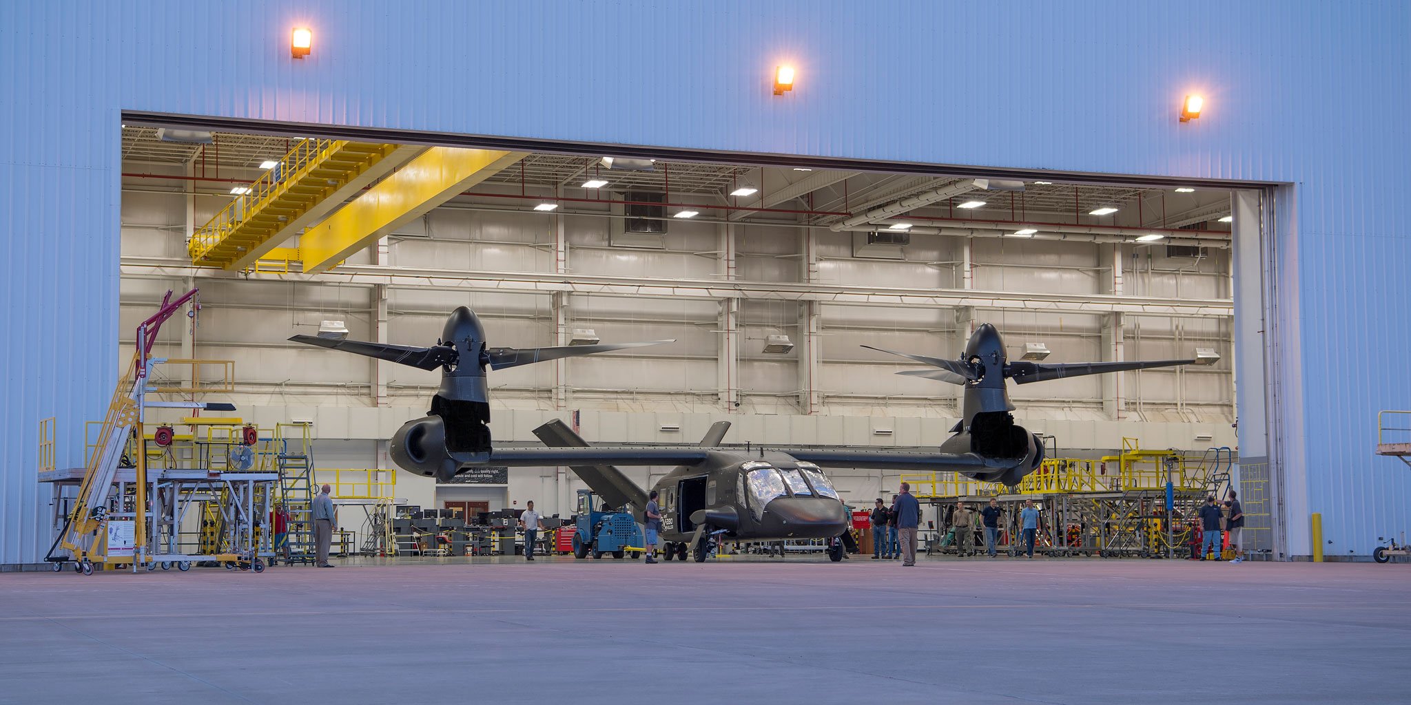 Bell V-280 in hangar